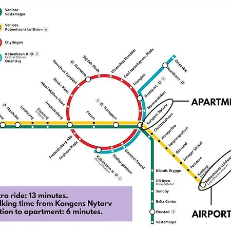 Apartmán Spacious Double-apartment For 10 In Cph Center *